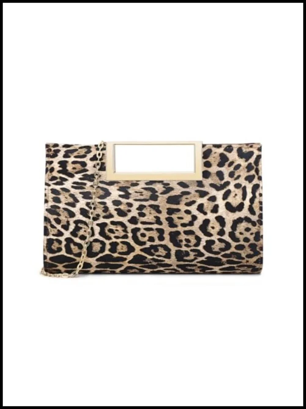 Evening Clutch Crossbody Bag with Detachable Chain